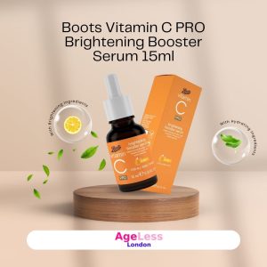 Image of Boots Vitamin C PRO Brightening Booster Serum 15ml offer Cruelty Free Boots Vitamin C PRO Brightening Booster Serum 15ml
